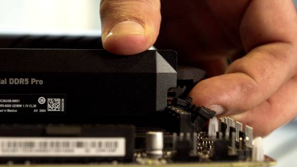 Bild 9: Die RAM-Riegel in unserem PC