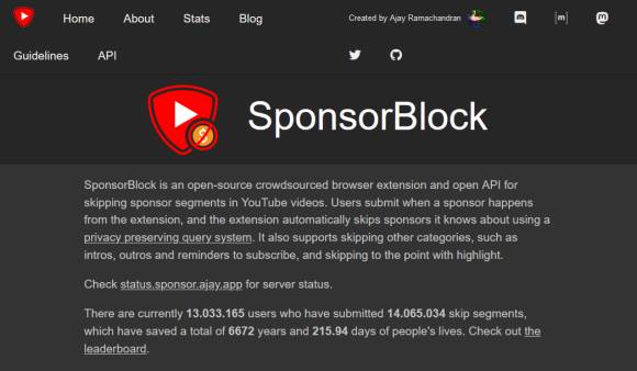 Bild 9: SponsorBlock überspringt innerhalb von Videos platzierte Werbung